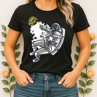 Bitcoin Astronaut In Space Womens T-Shirt