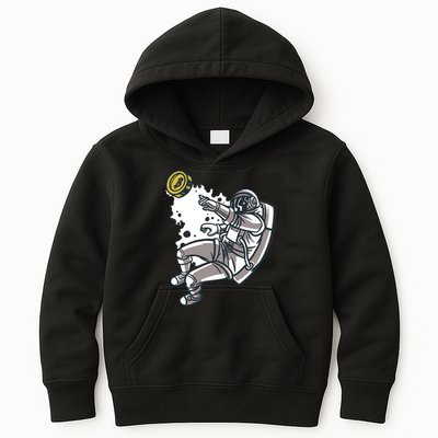 Bitcoin Astronaut In Space Kids Hoodie
