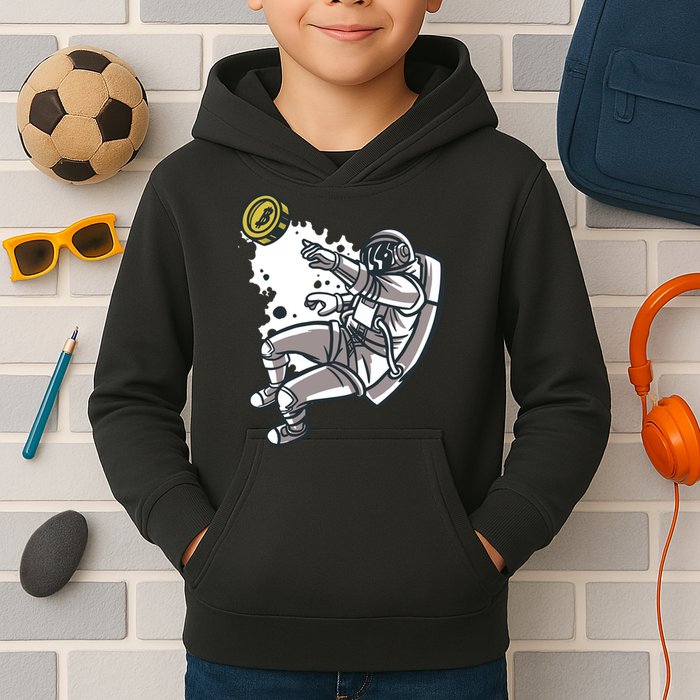 Bitcoin Astronaut In Space Kids Hoodie