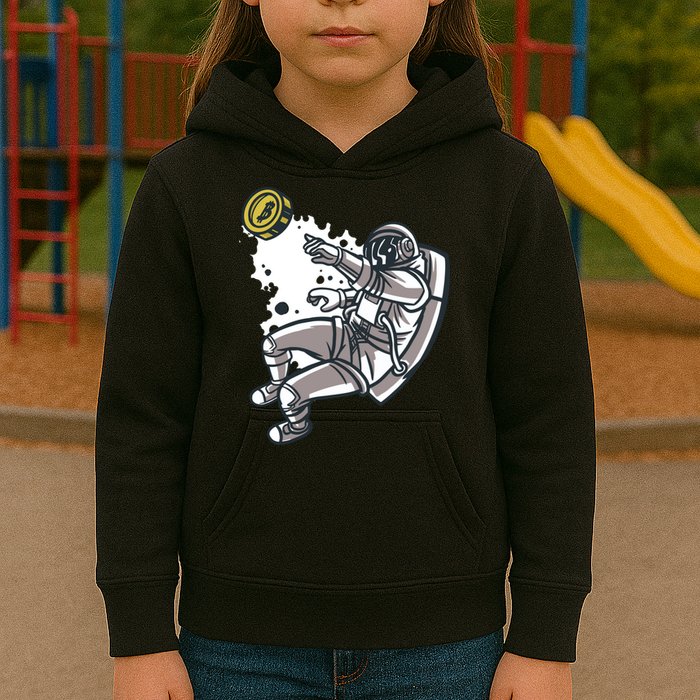 Bitcoin Astronaut In Space Kids Hoodie