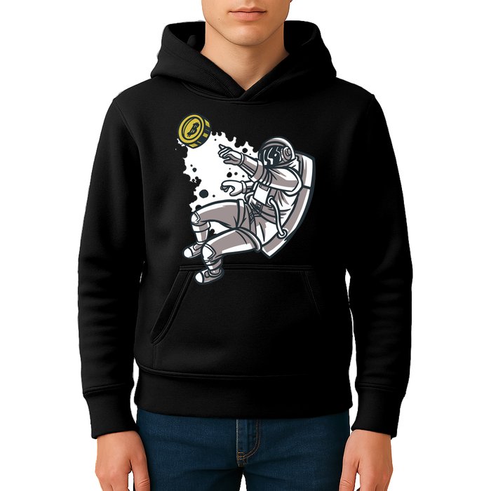Bitcoin Astronaut In Space Kids Hoodie