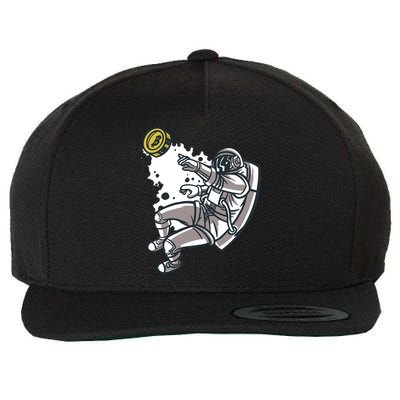Bitcoin Astronaut In Space Wool Snapback Cap