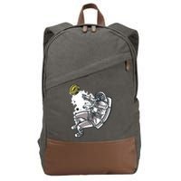 Bitcoin Astronaut In Space Cotton Canvas Backpack