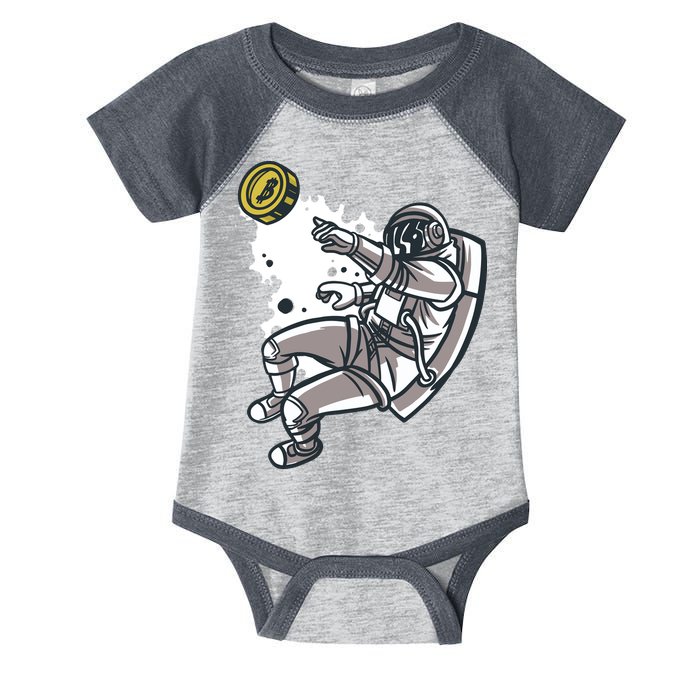 Bitcoin Astronaut In Space Infant Baby Jersey Bodysuit