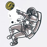 Bitcoin Astronaut In Space Garment-Dyed Sweatshirt