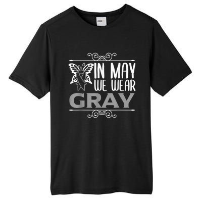 Brain Awareness In may we wear gray Brain Cancer Awareness Tall Fusion ChromaSoft Performance T-Shirt