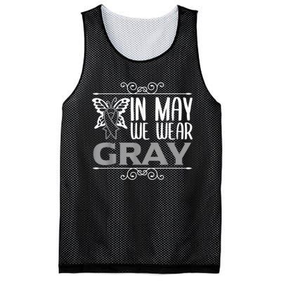 Brain Awareness In may we wear gray Brain Cancer Awareness Mesh Reversible Basketball Jersey Tank