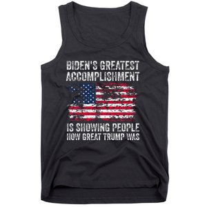 BidenS Accomplishment Is Showing People How Great Trump Was Tank Top