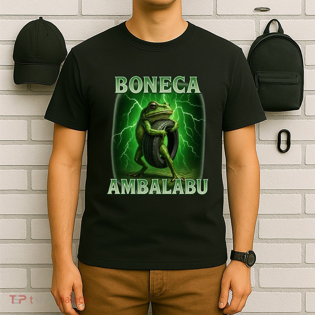 Boneca Ambalabu Italian Brainrot Frog Meme T-Shirt