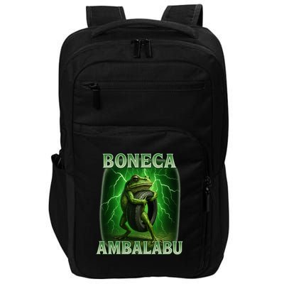 Boneca Ambalabu Italian Brainrot Frog Meme Impact Tech Backpack