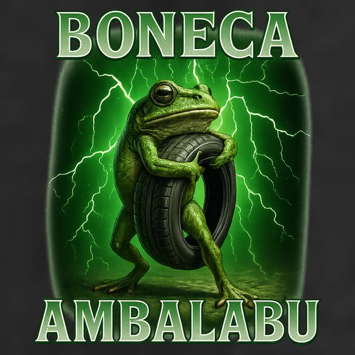 Boneca Ambalabu Italian Brainrot Frog Meme Adult Drive Performance Visor