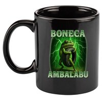 Boneca Ambalabu Italian Brainrot Frog Meme 11oz C Handle Ceramic Mug