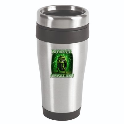 Boneca Ambalabu Italian Brainrot Frog Meme 16oz Travel Tumbler