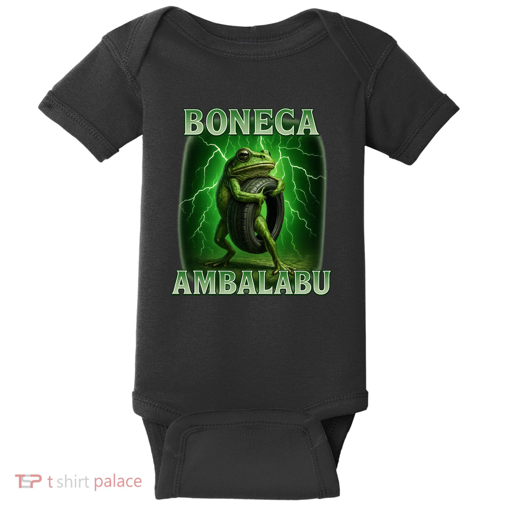 Boneca Ambalabu Italian Brainrot Frog Meme Baby Bodysuit