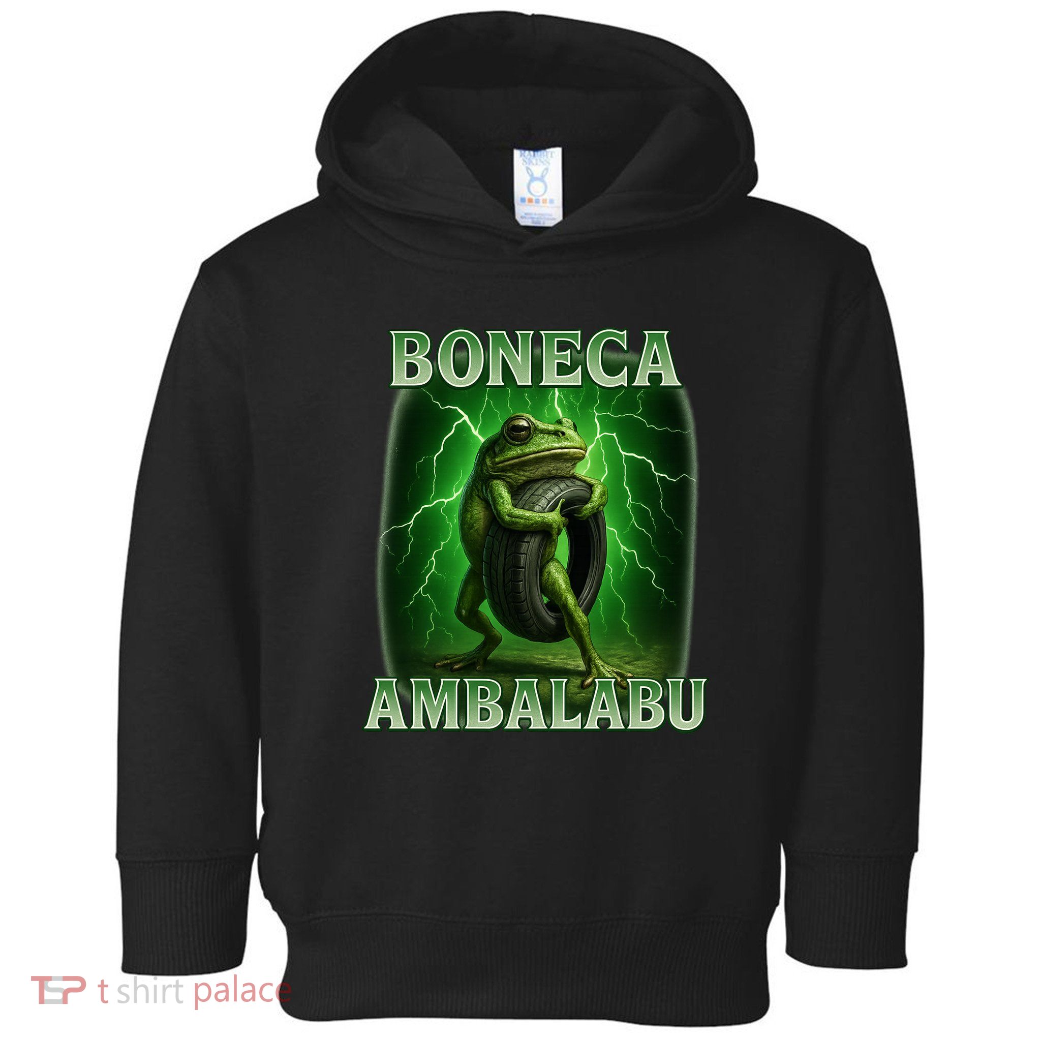 Boneca Ambalabu Italian Brainrot Frog Meme Toddler Hoodie