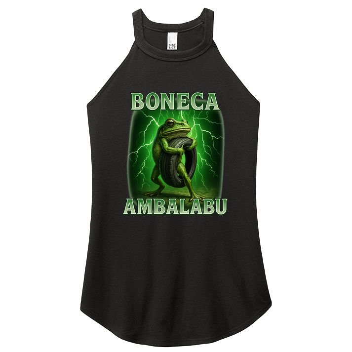 Boneca Ambalabu Italian Brainrot Frog Meme Women's Perfect Tri Rocker Tank