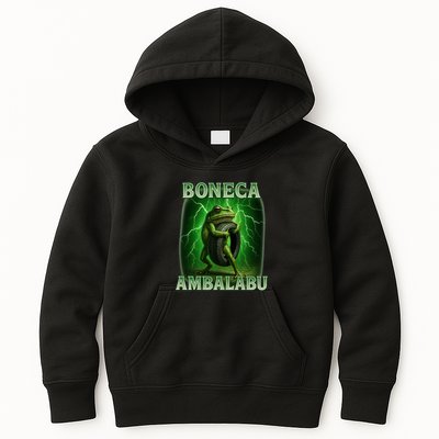 Boneca Ambalabu Italian Brainrot Frog Meme Kids Hoodie