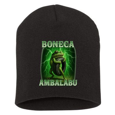Boneca Ambalabu Italian Brainrot Frog Meme Short Acrylic Beanie