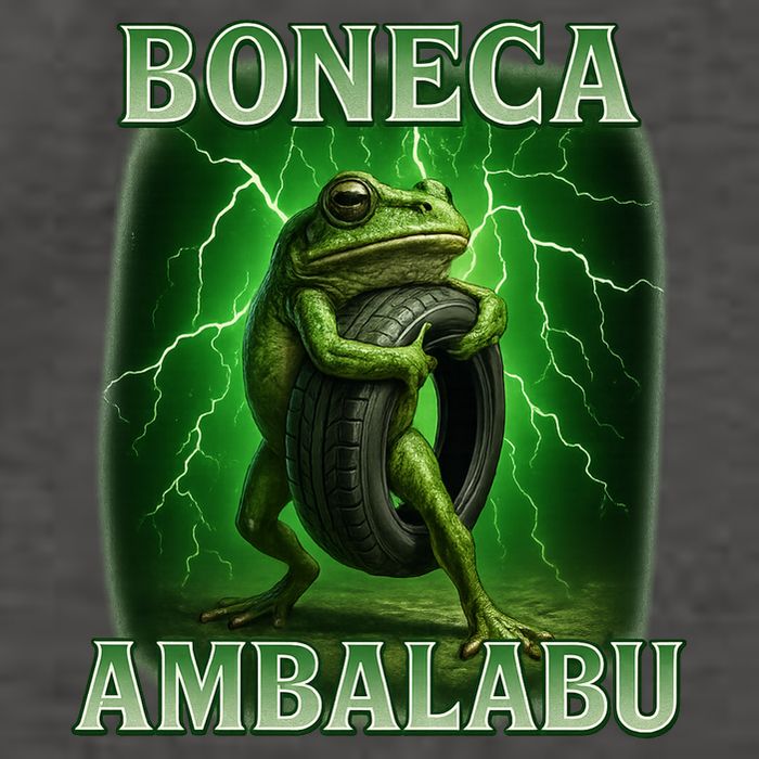 Boneca Ambalabu Italian Brainrot Frog Meme Vector Backpack