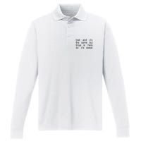 Brat And ItS The Same But Troye Is Here So ItS Sweat Performance Long Sleeve Polo