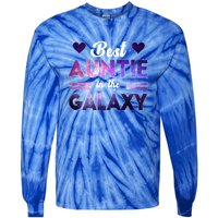 Best Auntie In The Galaxy Happy Parents Day Tie Dye Gift Tie-Dye Long Sleeve Shirt