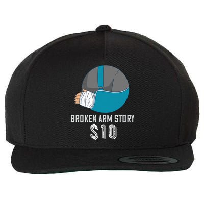 Broken Arm Injury Recovery Patient Broken Bones Story $10 Wool Snapback Cap