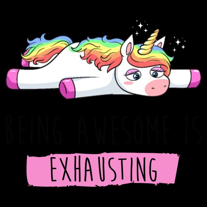 Being Awesome Is Exhausting Funny Unicorn Mug