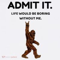 Bigfoot Admit It Life Would Be Boring Without Me Adult Drive Performance Visor