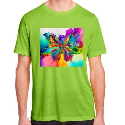 Butterfly Alcohol Ink Tumbler Adult ChromaSoft Performance T-Shirt