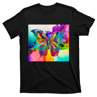 Butterfly Alcohol Ink Tumbler T-Shirt