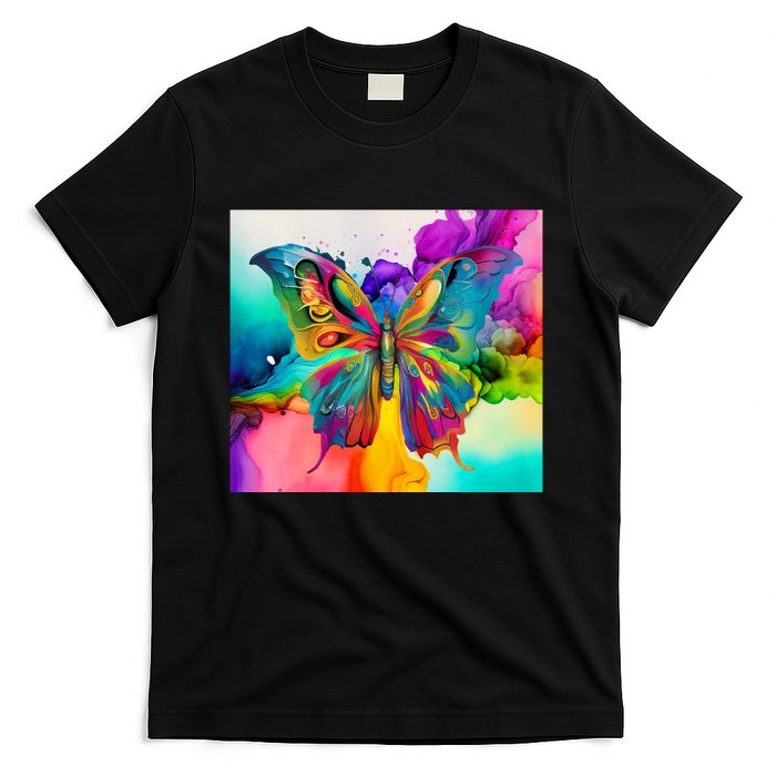 Butterfly Alcohol Ink Tumbler T-Shirt