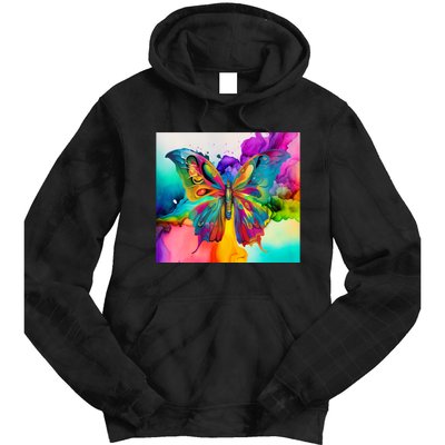 Butterfly Alcohol Ink Tumbler Tie Dye Hoodie