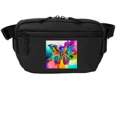 Butterfly Alcohol Ink Tumbler Crossbody Pack