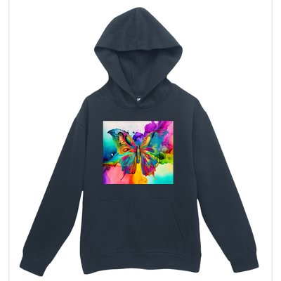 Butterfly Alcohol Ink Tumbler Urban Pullover Hoodie