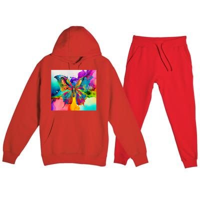 Butterfly Alcohol Ink Tumbler Premium Hooded Sweatsuit Set