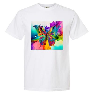 Butterfly Alcohol Ink Tumbler Garment-Dyed Heavyweight T-Shirt