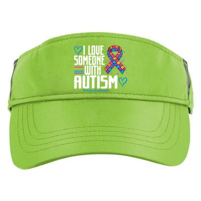 Blue Autism I Love Someone With Autism Awareness Gift Adult Drive Performance Visor