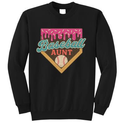 Baseball Aunt Ice Cream Drip Sweatshirt