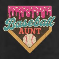 Baseball Aunt Ice Cream Drip 11oz C Handle Ceramic Mug