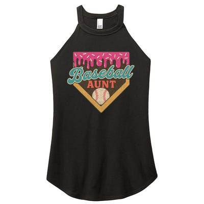 Baseball Aunt Ice Cream Drip Women's Perfect Tri Rocker Tank
