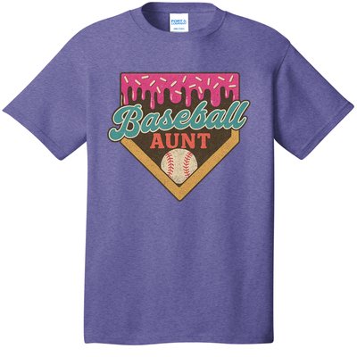 Baseball Aunt Ice Cream Drip T-Shirt