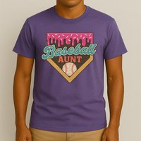 Baseball Aunt Ice Cream Drip T-Shirt