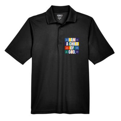 Bible Affirmations I'm a child of God Christian Faith  Men's Origin Performance Pique Polo