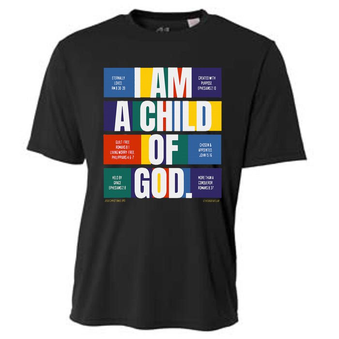 Bible Affirmations I'm a child of God Christian Faith  Cooling Performance Crew T-Shirt