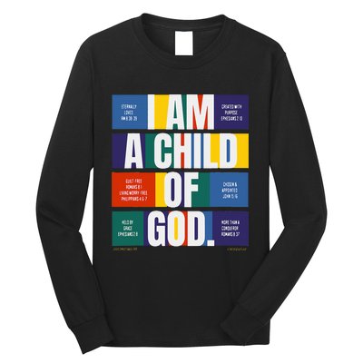 Bible Affirmations I'm a child of God Christian Faith  Long Sleeve Shirt