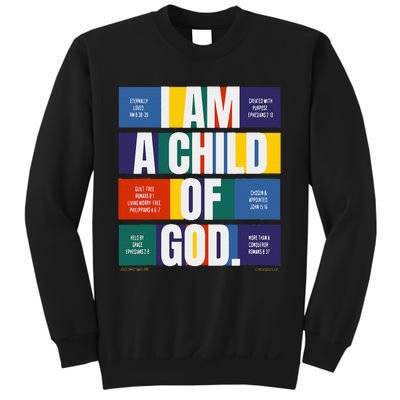 Bible Affirmations I'm a child of God Christian Faith  Sweatshirt