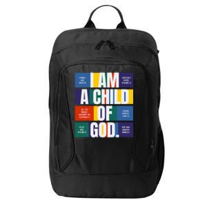 Bible Affirmations I'm a child of God Christian Faith  City Backpack