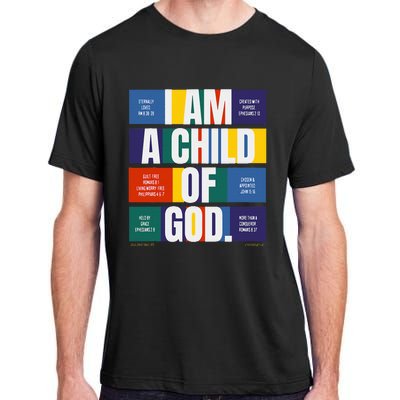 Bible Affirmations I'm a child of God Christian Faith  Adult ChromaSoft Performance T-Shirt