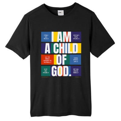 Bible Affirmations I'm a child of God Christian Faith  Tall Fusion ChromaSoft Performance T-Shirt