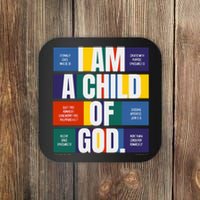 Bible Affirmations I'm a child of God Christian Faith  Coaster